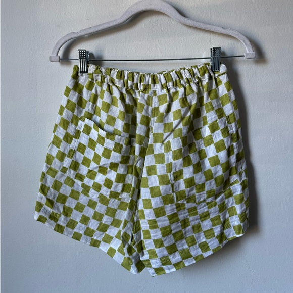 Holiday Pajama Short Set - Olive check - Picture 7 of 11